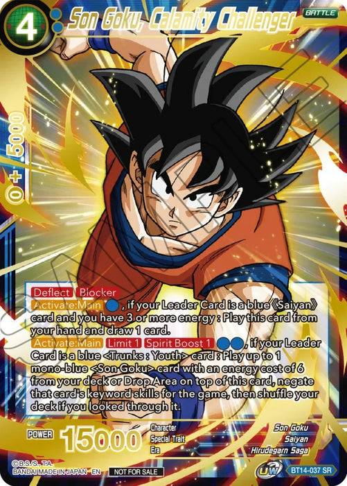 Son Goku, Calamity Challenger (BT14-037) [Tournament Promotion Cards] - for just $11.90! 