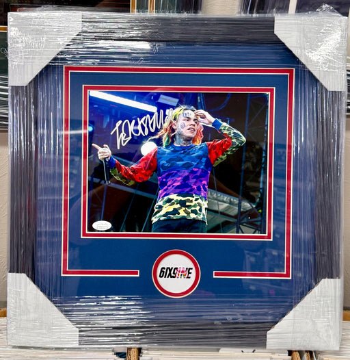 Tekashi 69 6ix9ine Signed & Custom Framed 8x10 Photo JSA COA Swervin FEFE - for just $400! 