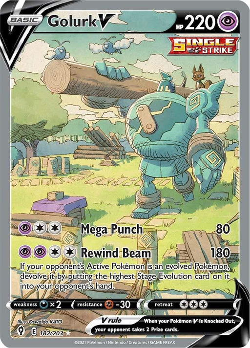 Golurk V (182/203) [Sword & Shield: Evolving Skies] - for just $15! 