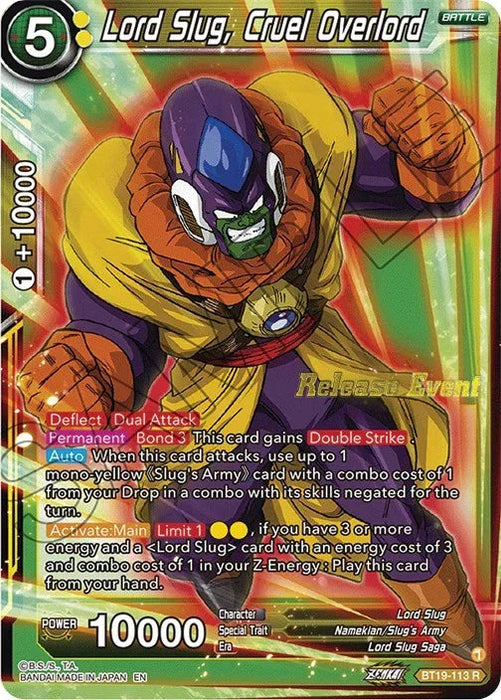 Lord Slug, Cruel Overlord (Fighter's Ambition Holiday Pack) (BT19-113) [Tournament Promotion Cards] - for just $0.10! 