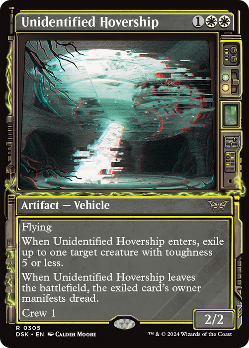 Unidentified Hovership (DSK-305) - Duskmourn: House of Horror: (Showcase) Foil - for just $0.13! 