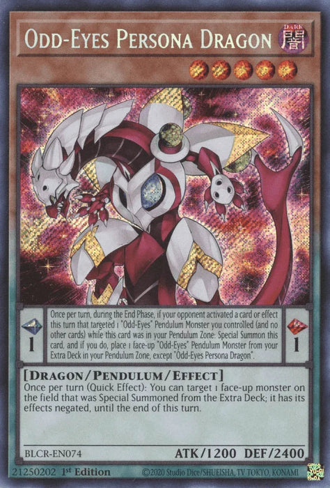 Odd-Eyes Persona Dragon [BLCR-EN074] Secret Rare - for just $0.10! 