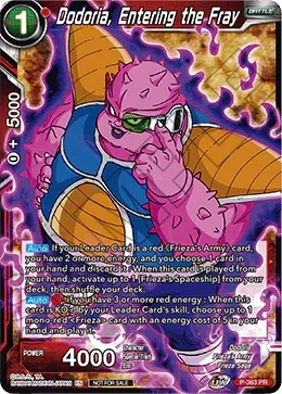 Dodoria, Entering the Fray (Unison Warrior Series Boost Tournament Pack Vol. 7) (P-363) [Tournament Promotion Cards] - for just $0.55! 