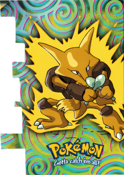 Alakazam Die-Cut (EV9) [Topps TV Animation Edition Series 2] - for just $2! 