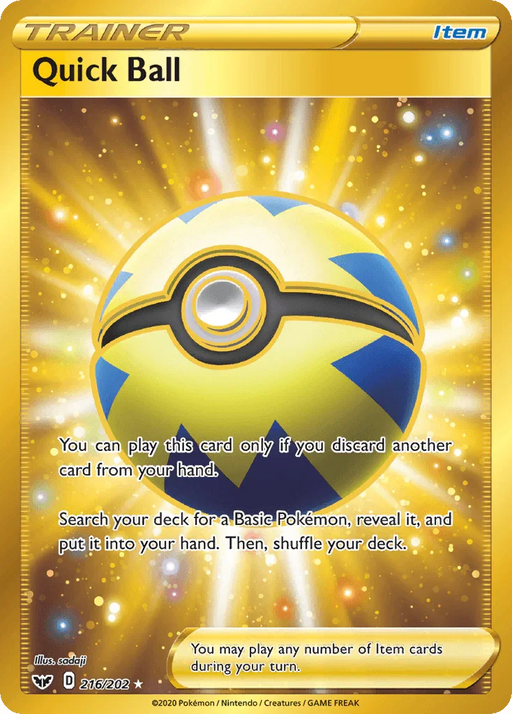 Quick Ball (216/202) [Sword & Shield: Base Set] - for just $5! 