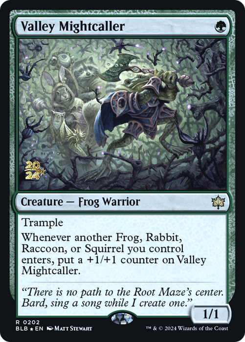 Valley Mightcaller (PRE-202) - Bloomburrow Promos Foil - for just $0.34! 
