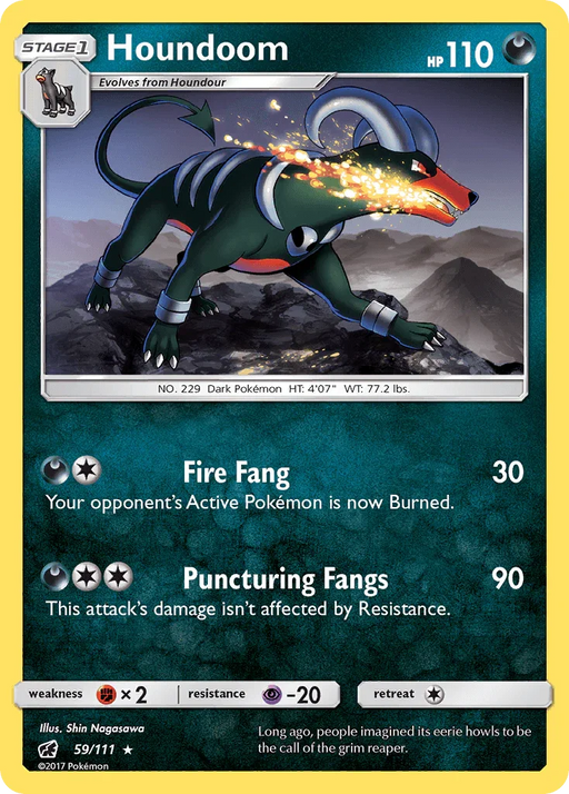 Houndoom (59/111) [Sun & Moon: Crimson Invasion] - for just $0.25! 