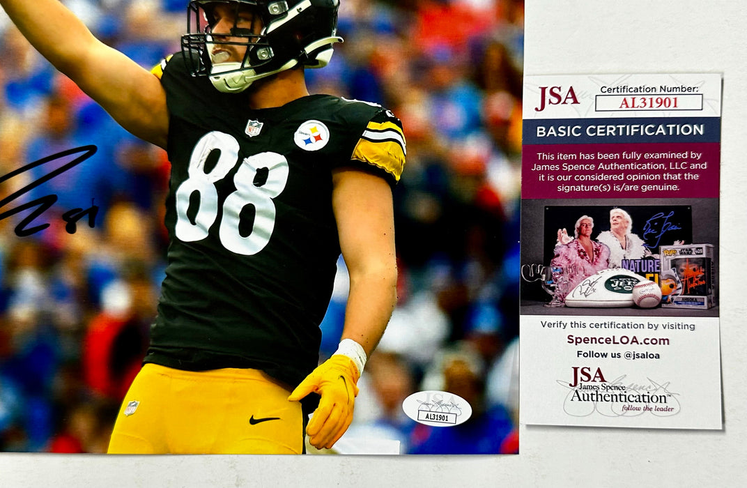 Pat Freiermuth Signed Autographed NFL Pittsburgh Steelers TE 8x10 Photo With JSA COA - for just $50! 