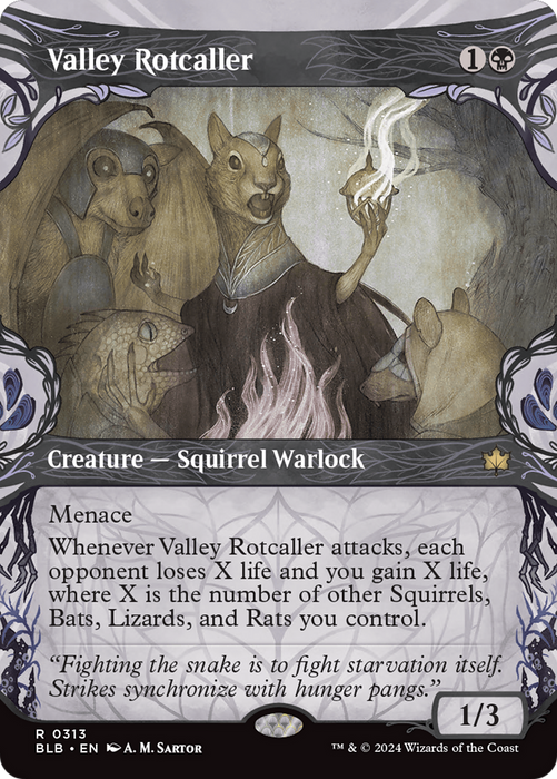 Valley Rotcaller (BLB-313) - Bloomburrow: (Showcase) (Borderless) - for just $0.71! 