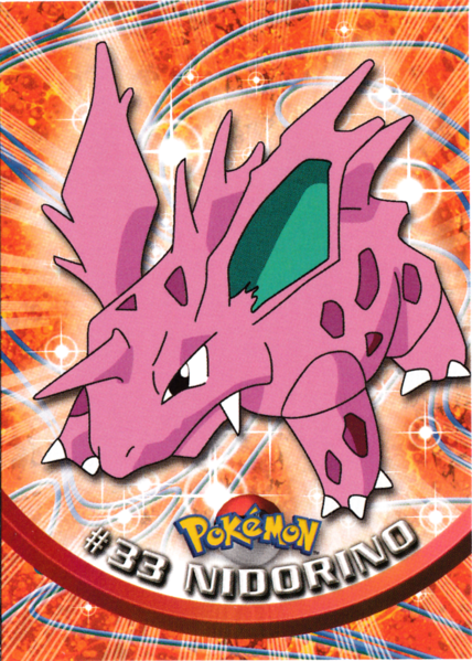 Nidorino Foil (33) [Topps TV Animation Edition Series 1 (First Print)] - for just $0.75! 