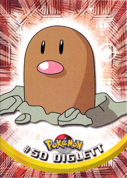 Diglett (50) [Topps TV Animation Edition Series 1 (Third Print)] - for just $1! 