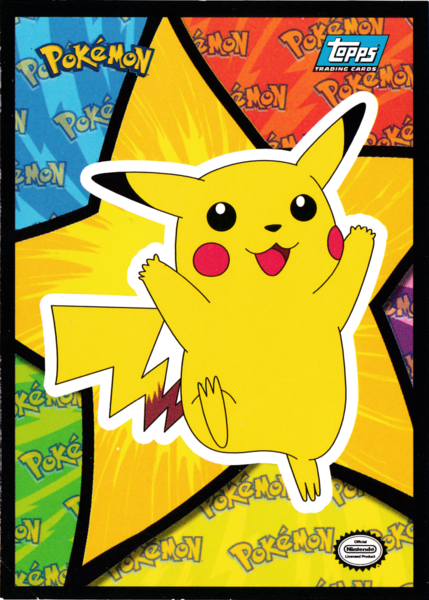Pikachu Sticker (S5) [Topps Pokemon the First Movie (First Print)] - for just $1! 