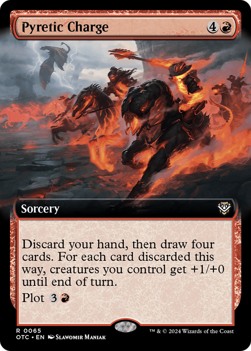 Pyretic Charge (OTC-065) - Outlaws of Thunder Junction Commander: (Extended Art) - for just $0.08! 