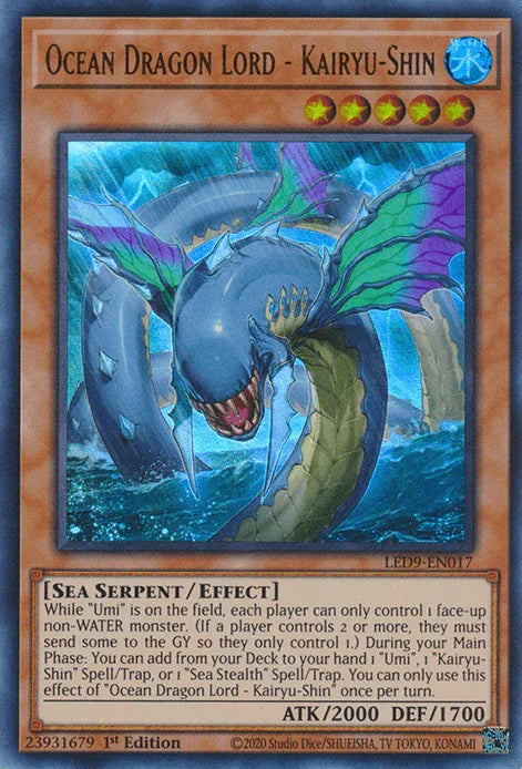 Ocean Dragon Lord - Kairyu-Shin [LED9-EN017] Ultra Rare - for just $0.40! 