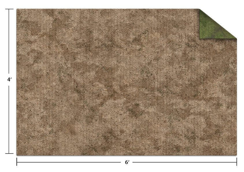 Monster Scenery: 6x4 Adventure Mat - Broken Grassland/Desert Scrubland - for just $100! 