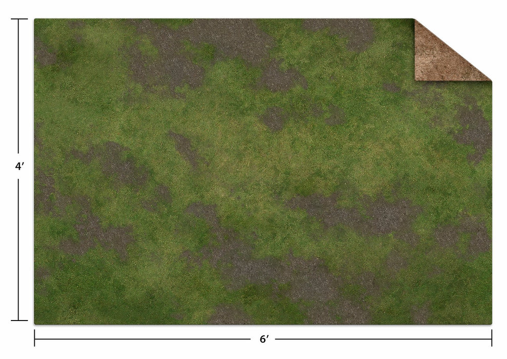 Monster Scenery: 6x4 Game Mat - Broken Grassland/Desert Scrubland - for just $100! 