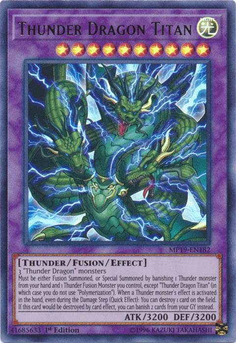 Thunder Dragon Titan [MP19-EN182] Ultra Rare - for just $1.70! 