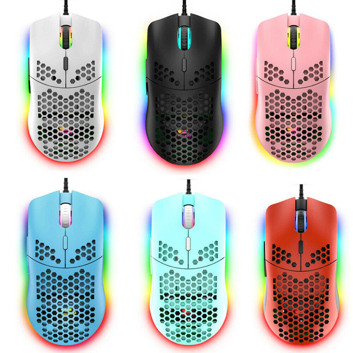 Gaming Mice Mouse 6400 DPI USB RGB Flowing Backlit Light Wired PC Laptop PS4 PS5 Random Color - for just $73.80! 