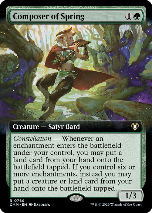 Composer of Spring (CMM-769) - Commander Masters: (Extended Art) - for just $2! 