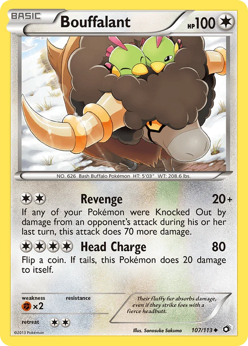 Bouffalant (107/113) [Black & White: Legendary Treasures] - for just $0.95! 