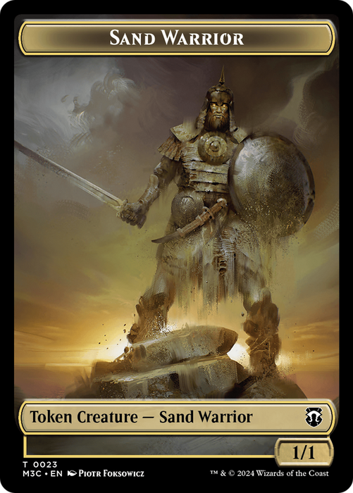 Marit Lage // Sand Warrior Double-Sided Token [Modern Horizons 3 Commander Tokens] - Just $0.15! Shop now at Retro Gaming of Denver