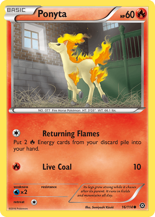 Ponyta (16/114) [XY: Steam Siege] - for just $0.10! 