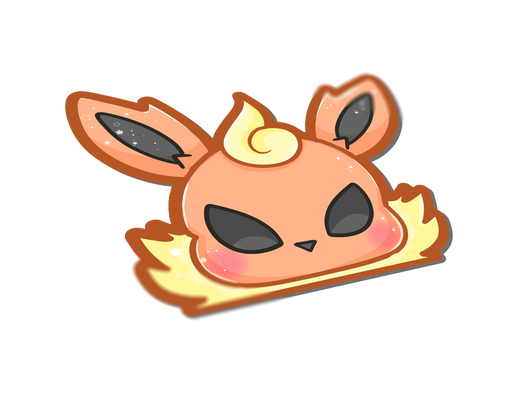 Pokemon: Flareon Eeveelution Peeker Sticker - for just $5! 