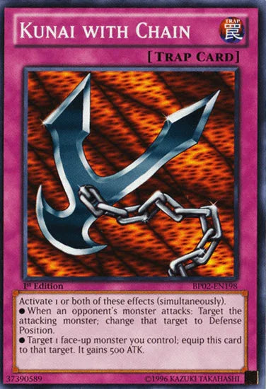 Kunai with Chain [BP02-EN198] Mosaic Rare - for just $0.10! 