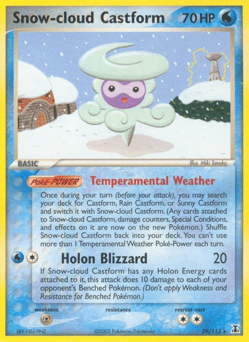 Snow-cloud Castform (29/113) [EX: Delta Species] - for just $1.65! 