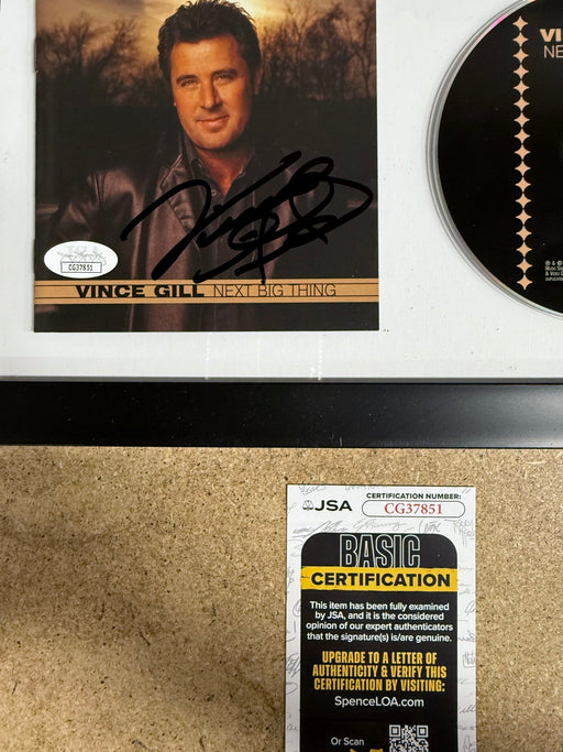 Vince Gill Framed & Signed “Next Big Thing” (2003) CD Booklet With JSA COA - for just $150! 