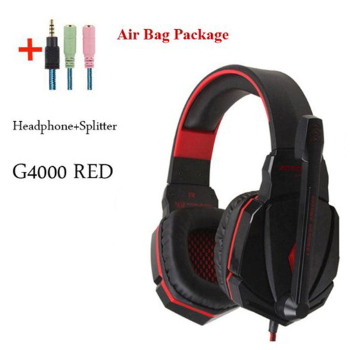Wired Gaming Headset Headphones Surround Sound Deep Bass Stereo Casque Earphones With Microphone - for just $50.92! 