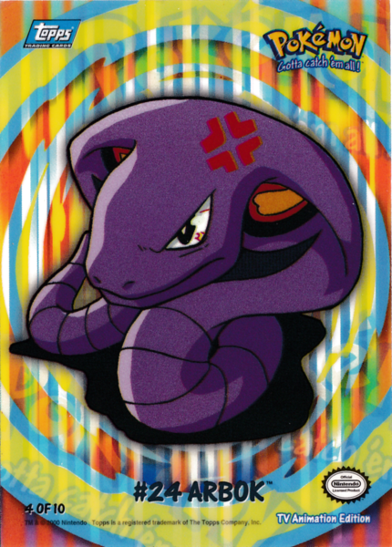 #24 Arbok Sticker (#24) [Topps TV Animation Edition Series 2] - for just $2! 