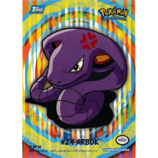 Arbok Sticker (#24) [Topps TV Animation Edition Series 2] - Just $2! Shop now at Retro Gaming of Denver