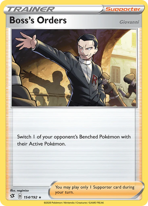 Boss's Orders (154/192) (Giovanni) [Sword & Shield: Rebel Clash] - for just $0.65! 