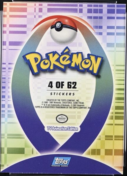 Cyndaquil Sticker (4 of 62) [Topps Pokemon Johto Series 1] - for just $0.75! 