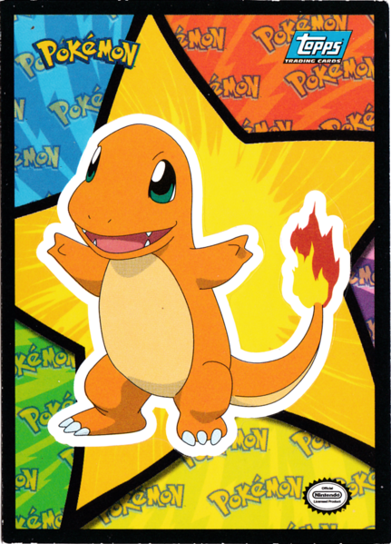 Charmander Sticker (S2) [Topps Pokemon the First Movie (First Print)] - for just $1! 