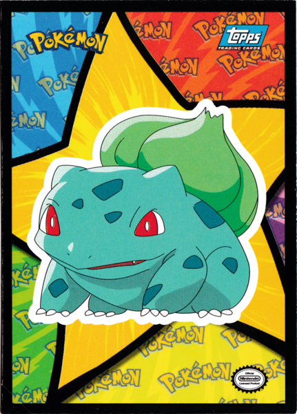 Bulbasaur Sticker (S6) [Topps Pokemon the First Movie (First Print)] - for just $1! 