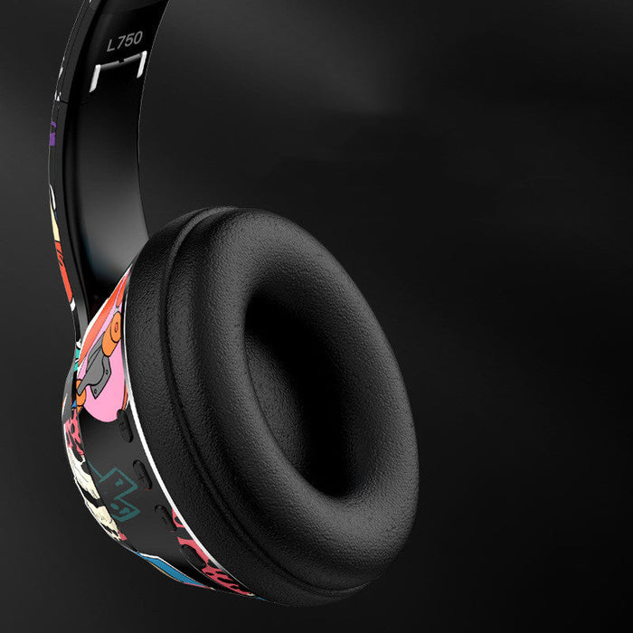 Graffiti Wireless Bluetooth Headset Mobile Phone Wireless Sports Gaming Headset - for just $71.94! 
