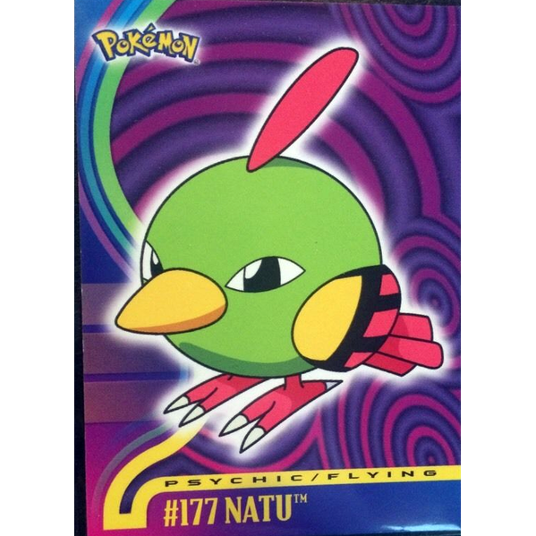 Natu (177) [Topps Pokemon Johto Series 1] - Just $0.75! Shop now at Retro Gaming of Denver