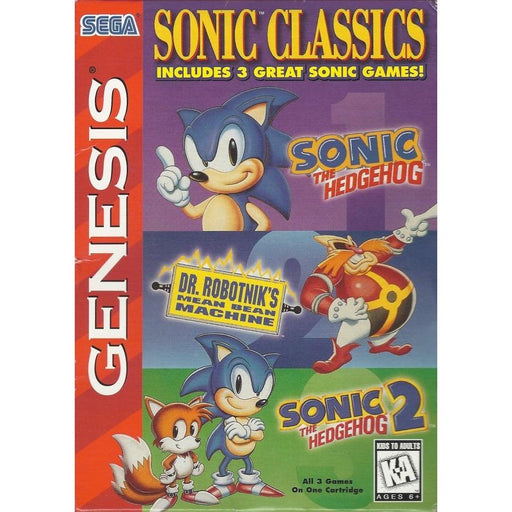 Sonic Classics 3 In 1 (Sega Genesis) - Premium Video Games - Just $0! Shop now at Retro Gaming of Denver
