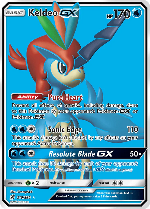 Keldeo GX (219/236) [Sun & Moon: Unified Minds] - for just $4.05! 