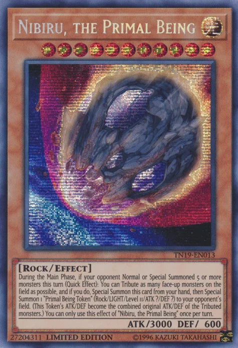 Nibiru, the Primal Being [TN19-EN013] Prismatic Secret Rare - for just $0.65! 