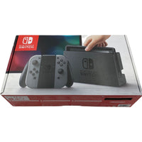 Front view of box for Nintendo Switch With Gray Joy-Cons