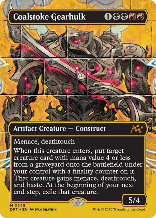Coalstoke Gearhulk (DFT-548) - Aetherdrift (Borderless) Foil - for just $4.25! 