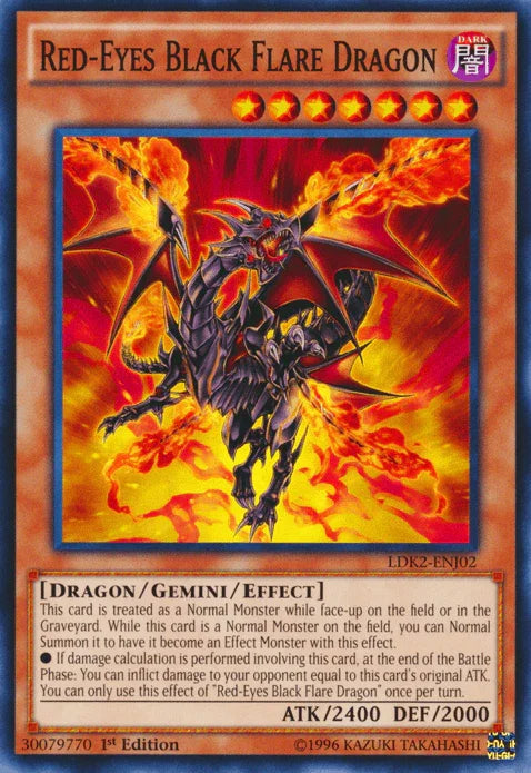 Red-Eyes Black Flare Dragon [LDK2-ENJ02] Common - for just $0.15! 