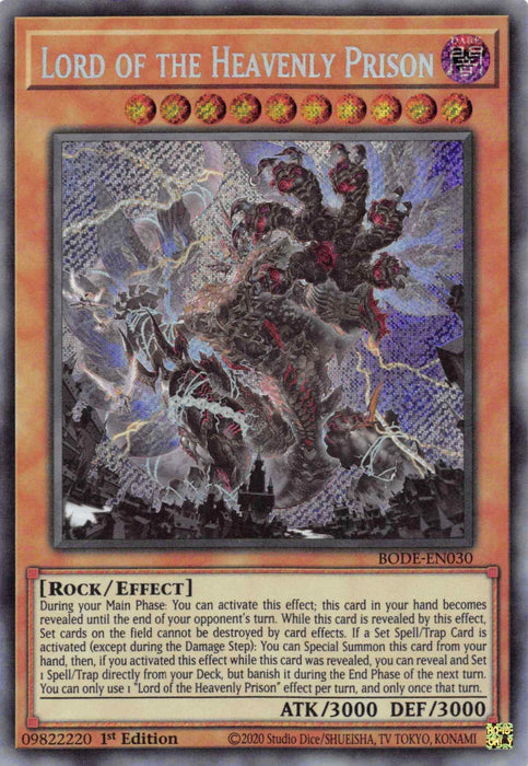 Lord of the Heavenly Prison [BODE-EN030] Secret Rare - for just $0.30! 