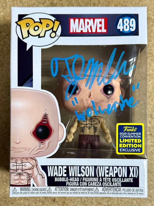 TJ Miller “Weasel” Signed Marvel Wade Wilson (Weapon XI) Funko Pop! #489 SDCC 2021 Vaulted Exclusive JSA COA - for just $85! 
