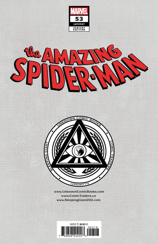 Amazing Spider-Man #53 Unknown Comics Derrick Chew Exclusive  Var (07/10/2024) - for just $10! 