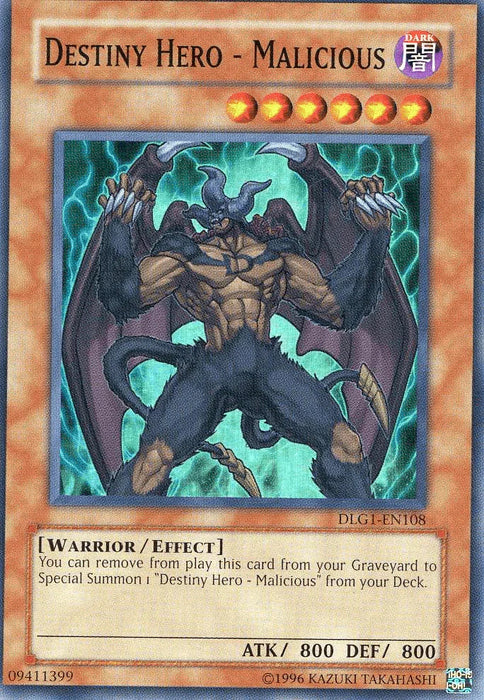 Destiny HERO - Malicious [DLG1-EN108] Super Rare - for just $2.80! 