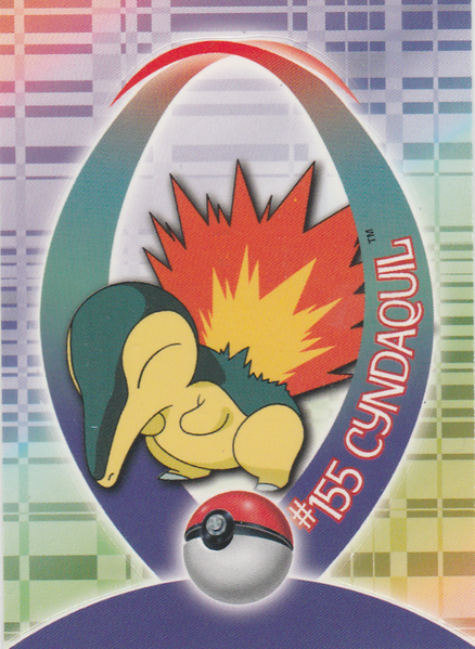 Cyndaquil Sticker (4 of 62) [Topps Pokemon Johto Series 1] - for just $0.75! 
